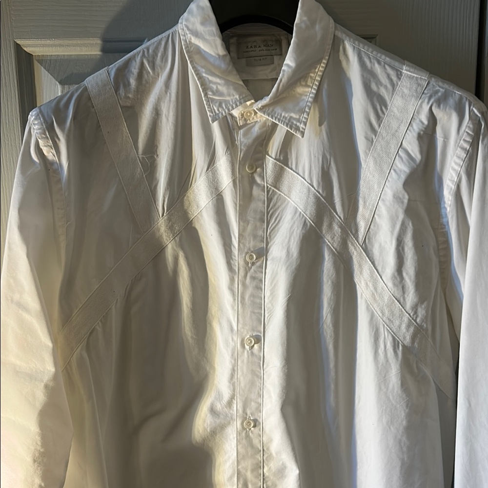 Zara White Men's Shirt